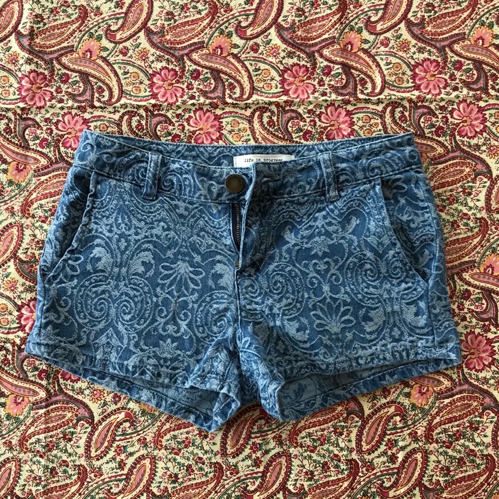 Life in Progress denim shorts